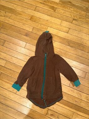 Kid’s Unisex Kickee Pants long sleeve jacket full zip dinosaur